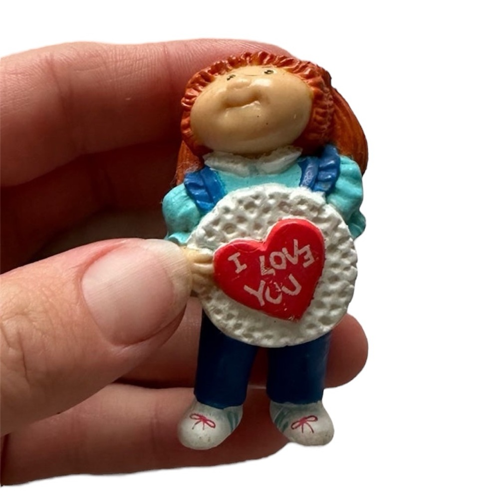 Vintage Cabbage Patch Kids Redhead Valentine Figurine 1984